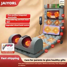 Electric Full Body Massage Mattress with Heating Hand Control Shoulder Neck