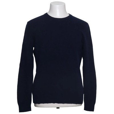 COS, Strickpullover, Größe: M, Blau, Wolle, Einfarbig, Feinstrick, Herren #IyT