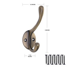 CAST IRON HOOKS, COAT, HAT, DOOR - OVER 150 DESIGNS from only £1.00