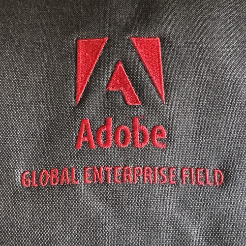 OGIO Apex Rucksack 17" Laptop Gray Backpack Embroidered Red Adobe Logo NEW - Picture 6 of 21