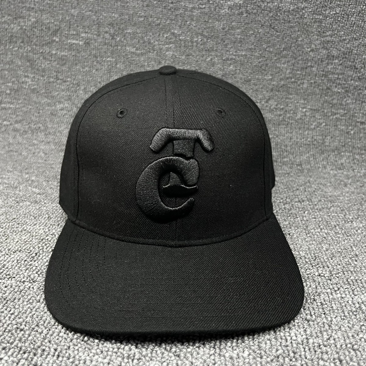 47 Brand Black Snapback Hat Structured Flat Brim Adjustable Cap