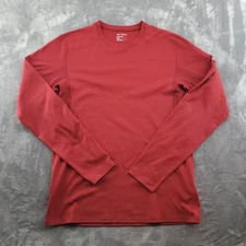 Arc'teryx Shirt Mens Medium Red Long Sleeve Crewneck Base Layer Hiking Top