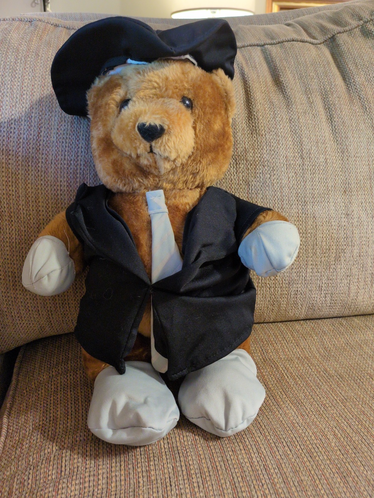 Vintage 1992 WWF The Undertaker Wrestling Teddy Bear Plush 15" Titan Sports WWE