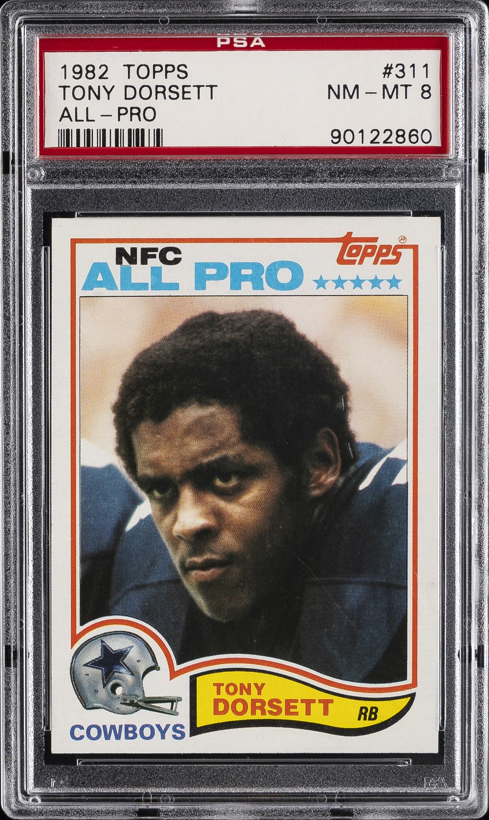1982 TOPPS ALL-PRO #311 TONY DORSETT PSA 8