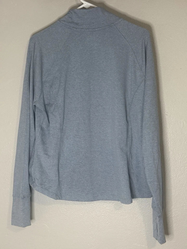 Chaqueta Danskin Cremallera Completa Agujeros para los Pulgares Atlético Athleisure Azul Claro Para Mujer XL Foto 4 de 4