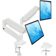 MOUNTUP Dual Monitor Stand for Desk, Monitor Arms for 2 Monitors Max 32 Inche...