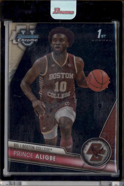 2023-24 Bowman University Chrome Black Shimmer Refractor #13 Prince Aligbe 1/1