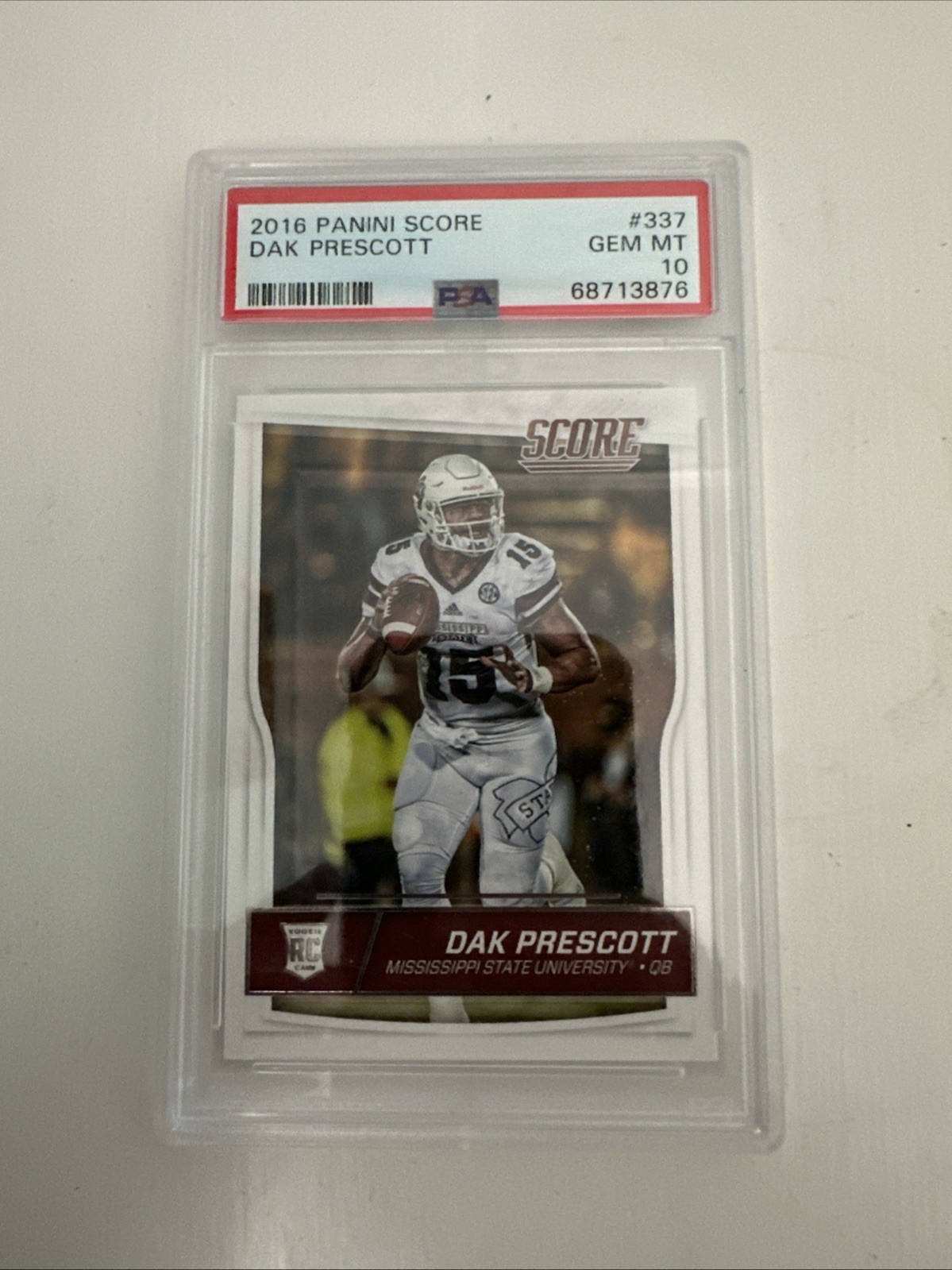 2016 Panini Score DAK PRESCOTT RC PSA 10 Dallas Cowboys Mississippi State