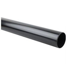 Rainwater Guttering Fittings Black 112mm Half Round & 68mm Downpipe UK Stock