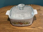 Pre Owned Vintage Pyrex Corning Ware Spice Of Life 1 Quart Casserole Dish A-1-B