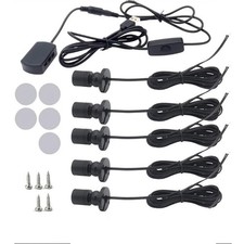 LED Mini Dimming Display Showcase Jewelry Lights 360° Rotary Spotlight USB 5V