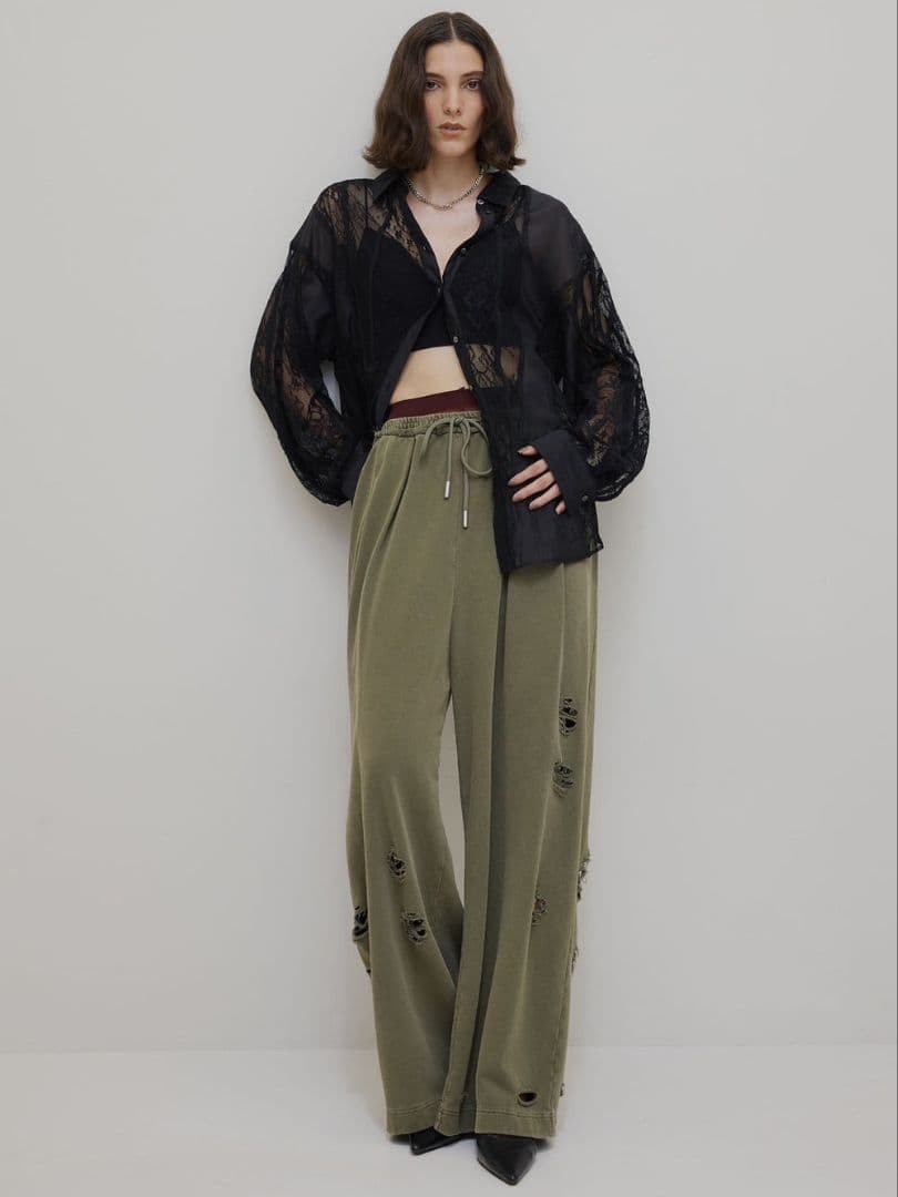 Ameri SULFUR DYEING WIDE SWEAT PANTS - image 9