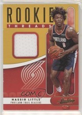 2019-20 Panini Absolute Memorabilia Rookie Threads Level 1 Nassir Little 2r7