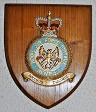 Royal Air Force Station Newton mess wall plaque shield RAF                     *