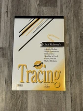 5- Jack Richeson Tracing Paper 50 Page Tablets 12x18 White 250 Sheets Total
