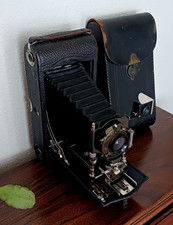 1914 Antique Folding Pocket No. 3-A Model C Eastman Kodak Camera  Case
