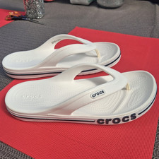 Crocs  Flip Flops Zehentrenner Damen Weiß/Bl...