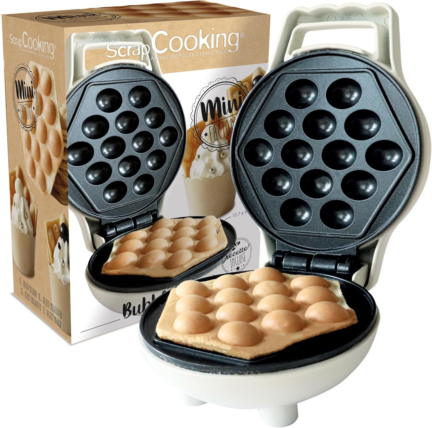 Mini Bubble Waffle Factory - Macchina Waffle a Bolle Professionale Casa