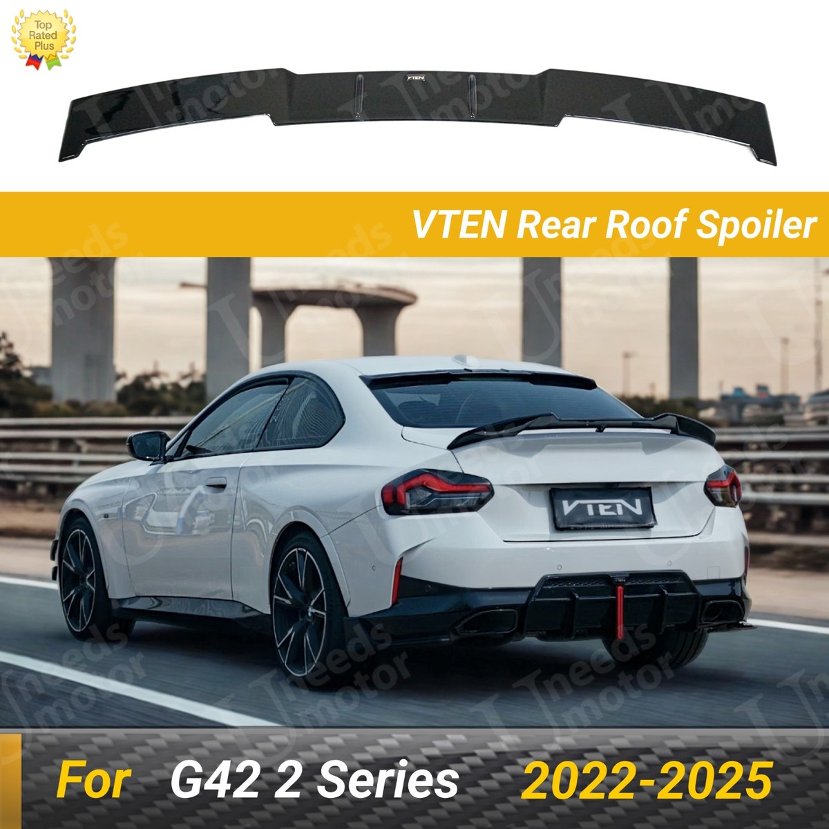 For 2022-2025 BMW G42 2 Series 230i M240i VTEN Gloss Black Roof