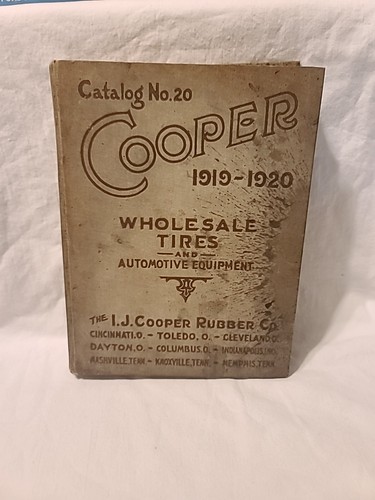 1919-1920 Cooper Wholesale Tires And Automotive Equipment Catalog No. 20 (HC)