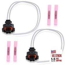 2Pcs Fuel Injector Repair Connector Harness Pigtail for LLY LBZ 6.6L Duramax