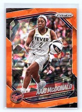2025 Panini Prizm WNBA #10 Aari McDonald Orange Ice Prizms
