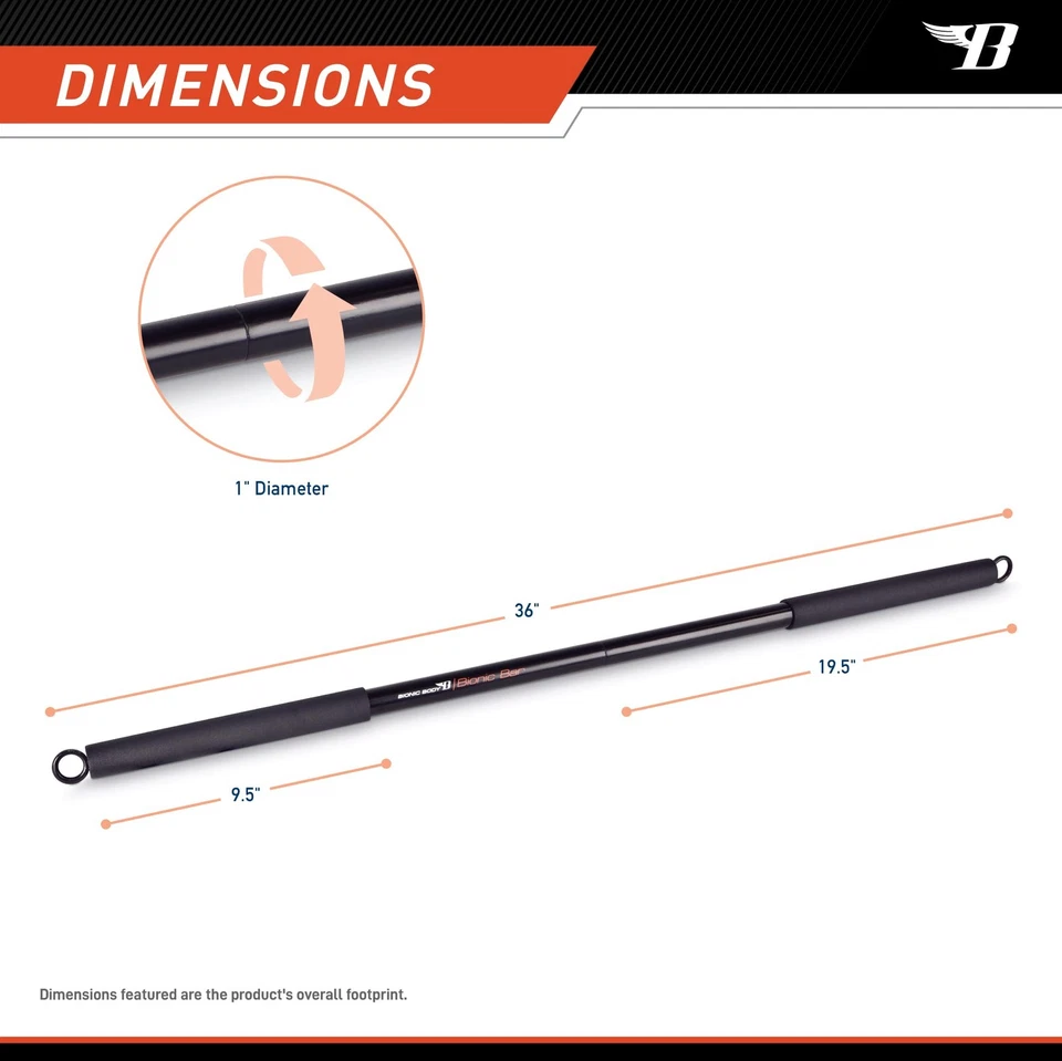 Barra de entrenamiento corporal biónica para levantamiento de pesas entrenamiento de fuerza gimnasio en casa y cardio Foto 2 de 4