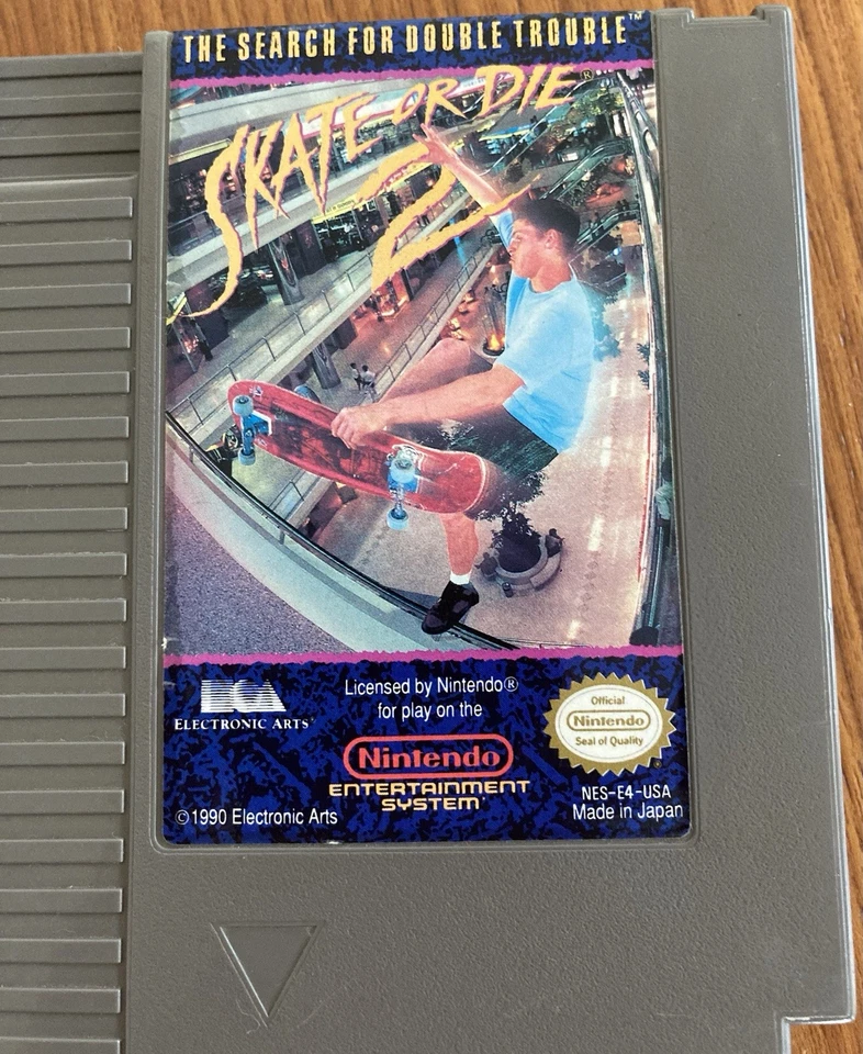 NES ~ SKATE OR DIE 2 Search Double Trouble ~ Nintendo NES-E4-USA Cart Only NTSC - Image 2 of 4