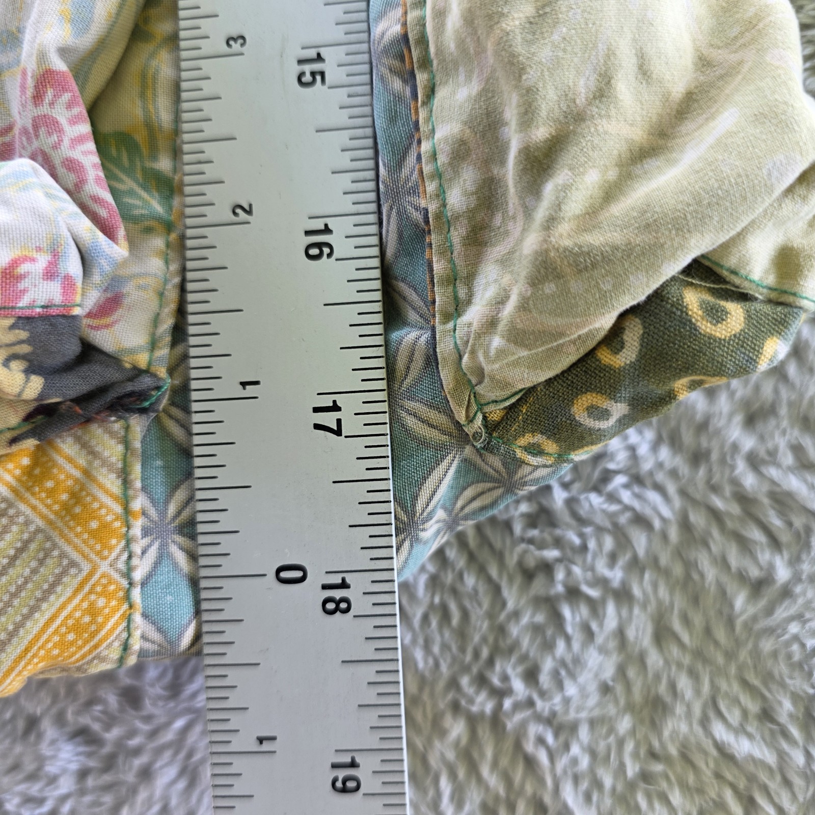 Boho Patchwork Cotton Backpack Drawstring Rucksac… - image 15