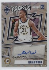 2023-24 Panini Phoenix Rookie Signs 61/99 Isaiah Wong #RS-IWG Auto 1pi0