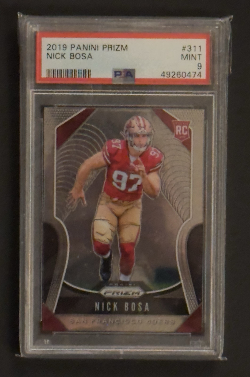 2019 Nick Bosa Prizm #311 49ers Rookie PSA 9