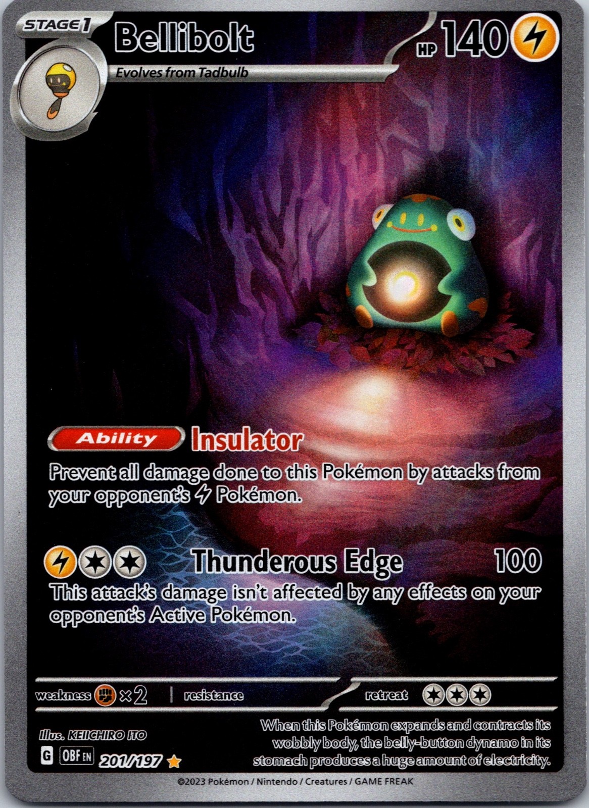 Bellibolt 201/197 Pokemon Card TCG NM