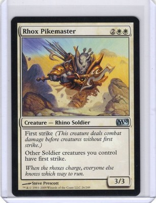 MTG - Rhox Pikemaster - 26 - Magic 2010 - NM/LP - 2009 Magic The Gathering