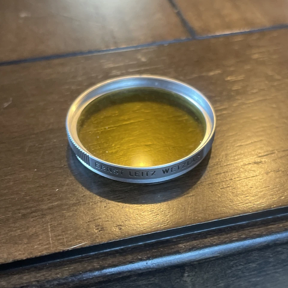 Ernst Leitz Wetzlar & E. Le Tz N.Y. Camera Filters Lot Of 2 Red And Yellow - Image 2 of 4
