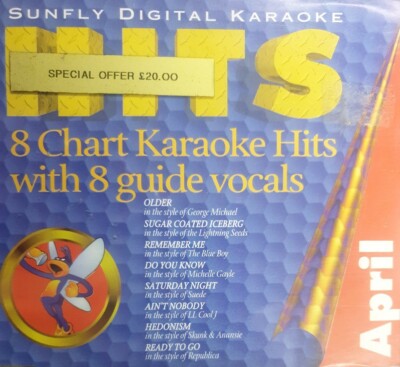 Sunfly Supahits - 8 Chart Karaoke Hits mit 8 Guide Vocals April '97 (SFH002) CD+G