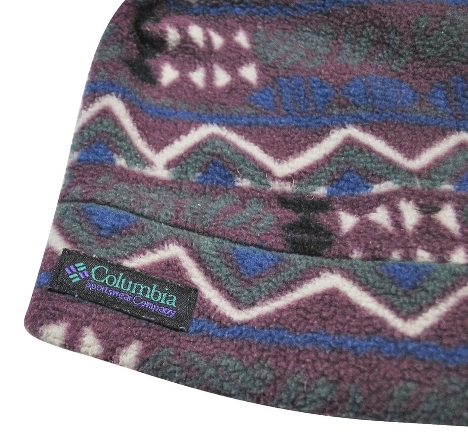 Gorro azteca vintage con patrón Columbia talla grande Foto 2 de 3