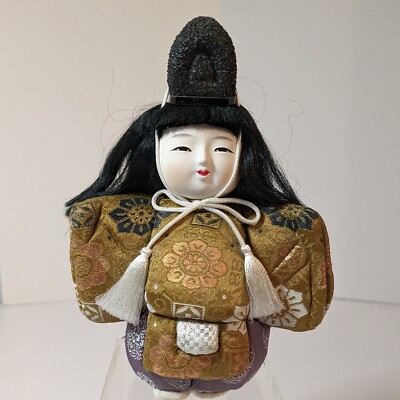 Handmade Japanese Kime Komi Doll Vintage Wooden Figure, NOTE