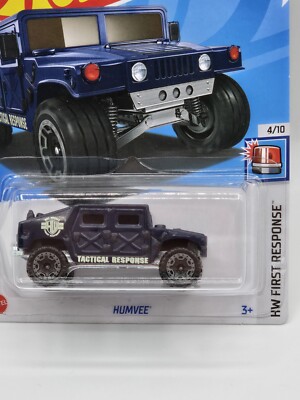 Hot Wheels Humvee – HW Prima Risposta 4/10, Blu Scuro, Scala 1:64 - 2