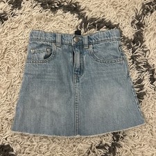 Baby Gap Girls Denim Skirt Size 4 Adjustable Waist