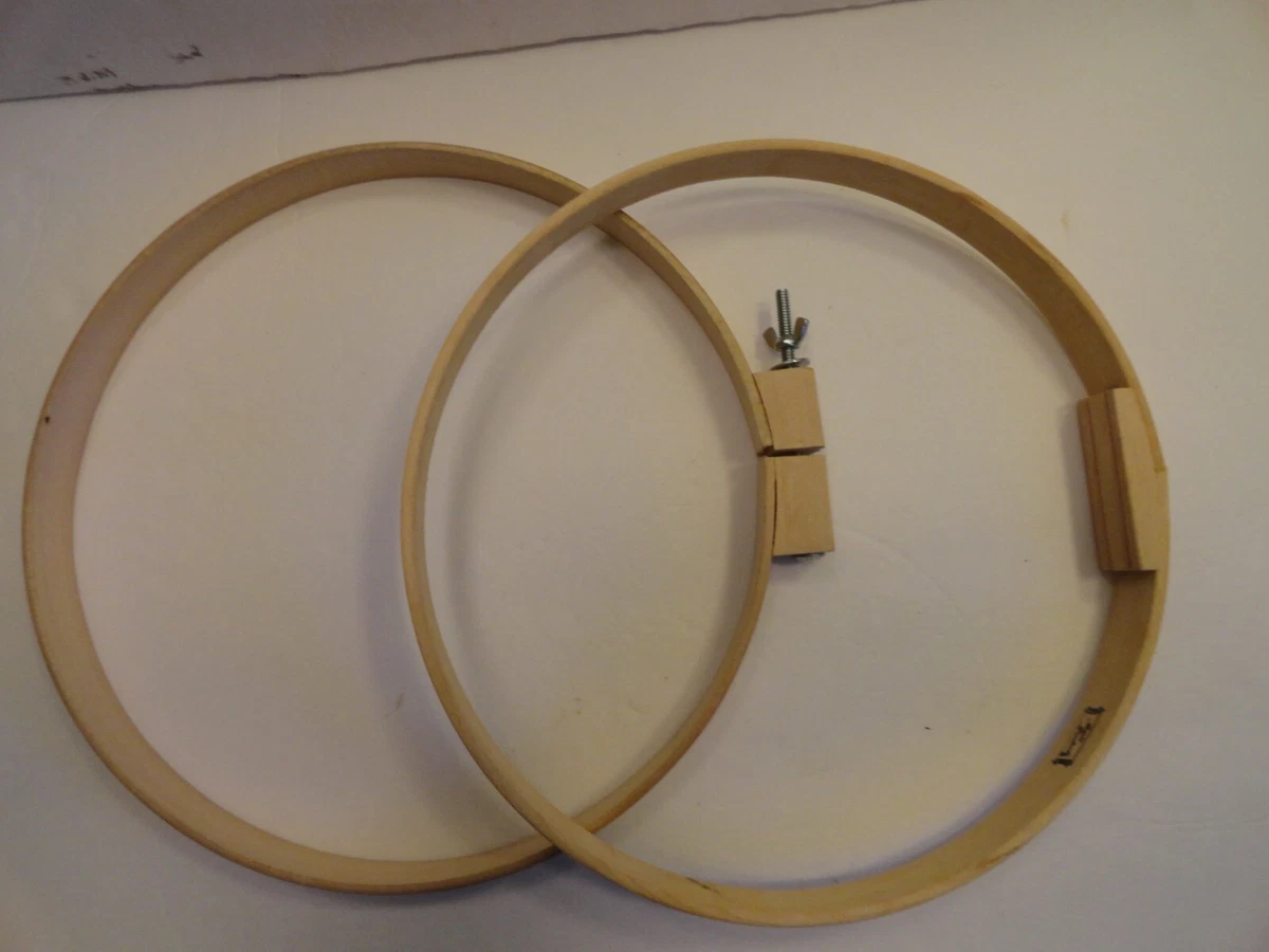 MARIE PRODUCTS ROUND WOOD 12” EMBROIDERY QUILTING HOOP