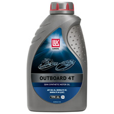 OLIO MOTORE PER FUORIBORDO 4 TEMPI LUKOIL OUTBOARD 4T 10W-40 1 LT NAUTICA