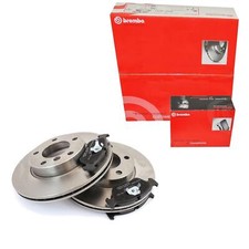 BREMBO Satz Bremsscheiben belüftet vorne + Bremsbeläge für Hyundai H-1/Starex