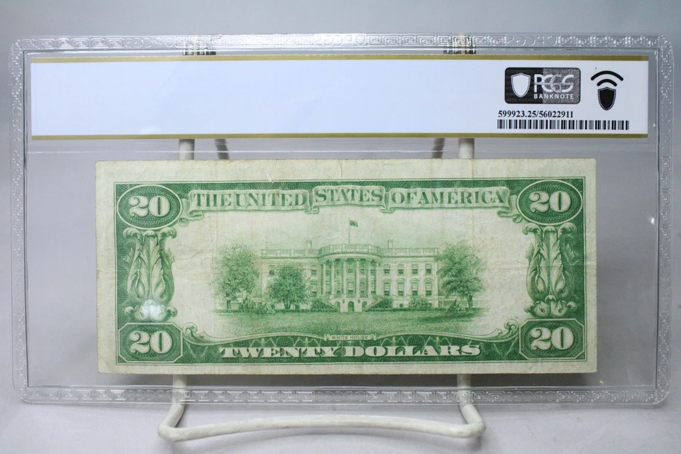 1928 $20 Gold Certificate Fr.2402 PCGS VF25 No Comment #2660 - Image 2 of 2