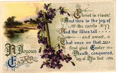 Vintage Postcard- A Joyous Easter, Christ is Risen!