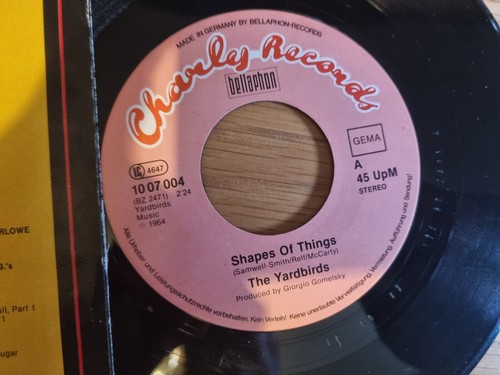 The Yardbirds – Shapes Of Things / Still I'm Sad 1980 Charly Germany - Picture 4 of 6