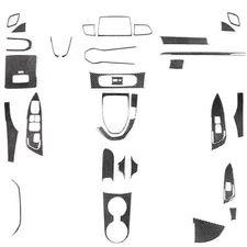 48Pcs Real Carbon Fiber Interior Dash Trim Kits For Hyundai Veloster JS N 19-22