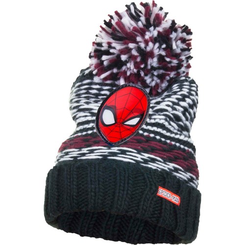 Spiderman Knitted Bobble Hat with 