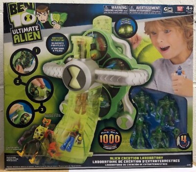 Ben 10 Ultimate Alien Creation Laboratory Lights Up! 1000 Combinations! SEALED