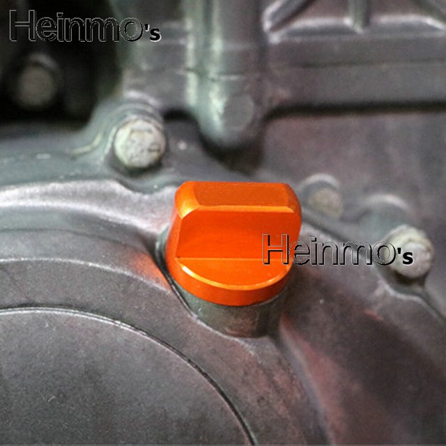 Billet Orange Engine Oil Drain Plug Bolts Screw For KTM DUKE 390 2013