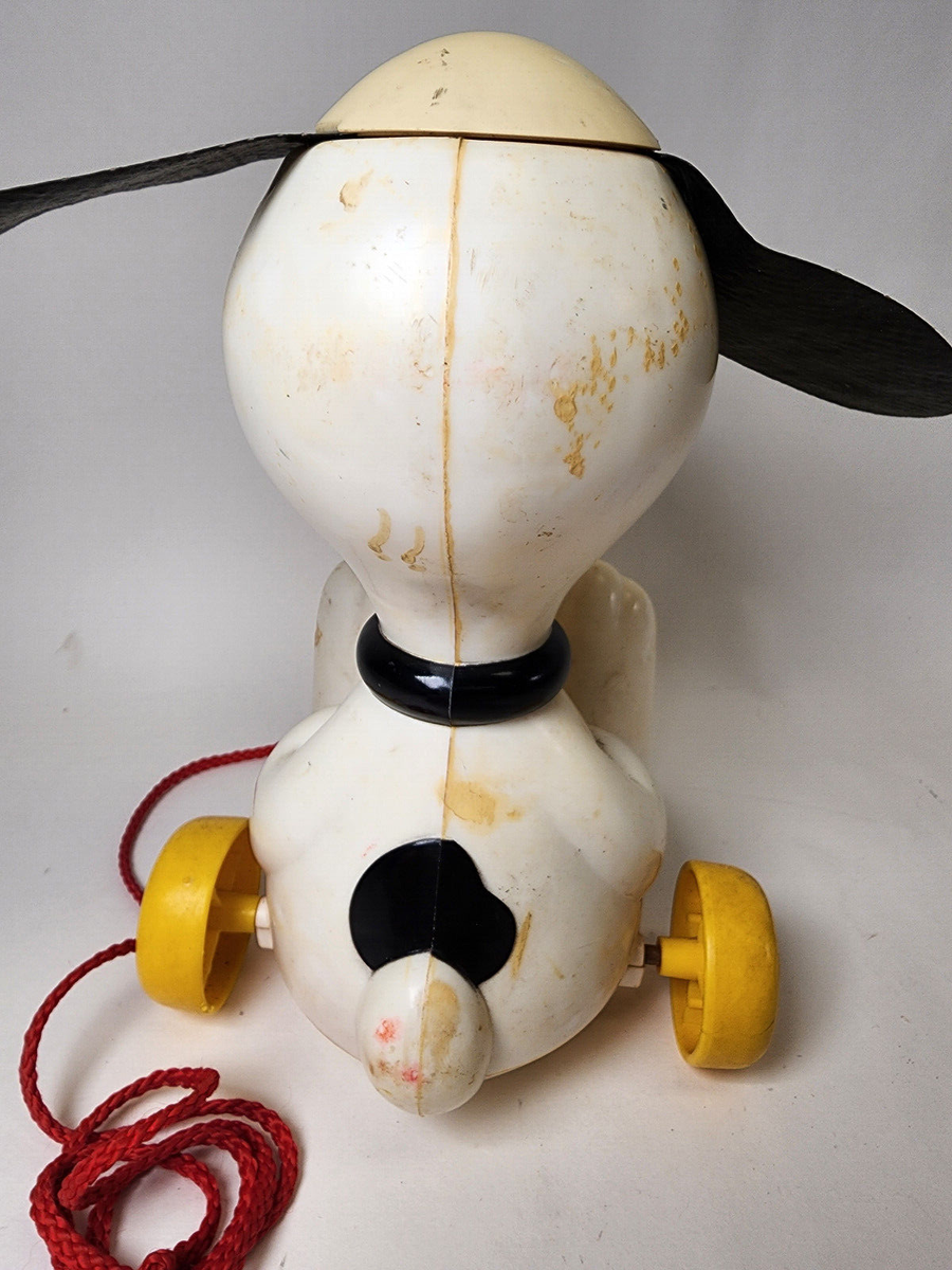 Vintage Peanuts Hasbro Snoopy W/ Spinning Helicopter Ears & Pull 8